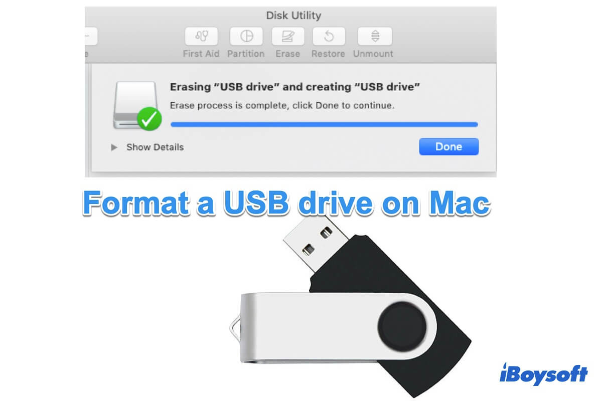 format flash drive for mac and windows 10